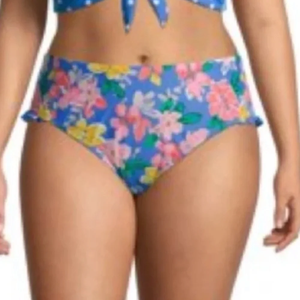 Plus Size Ruffle Swimsuit Bikini Bottom - Picture 3 of 6